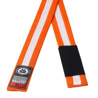Детский пояс для кимоно Peresvit Kids BJJ Gi Belt Orange White Stripe, M1
