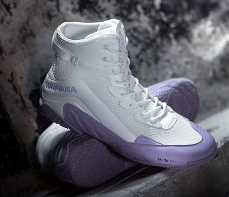 Боксерки Hayabusa Talon Boxing Shoes White Lavender, 39