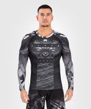 Рашгард Venum Gorilla Jungle Rashguards Long Sleeves Black White, Чорний, M