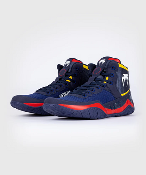 Борцовки Venum Elite Wrestling Shoes Blue Yellow, 39