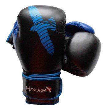 Боксерські рукавички HAYABUSA Pro Am Replaka Чорні з синім 10oz