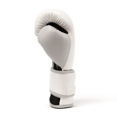Боксерские перчатки Everlast Powerlock 2R Training Gloves Hook and Loop White, 12 oz