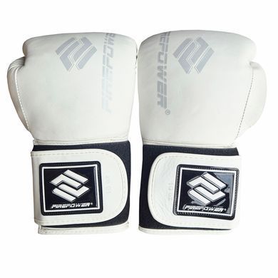 Боксерские перчатки Firepower FPBG2N Белые Матовые 10oz