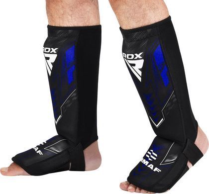 Защита голени RDX IMMAF Approved Neoprene Shin Instep Guards Blue, XL