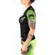 Женский рашгард Venum Training Camp 2.0 Rashguard Short Black Neo Yellow, L