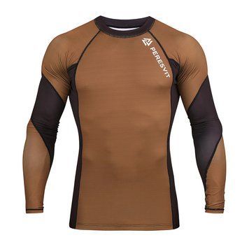 Рашгард Peresvit Core Rashguard Long Sleeve Brown, Коричневий, M