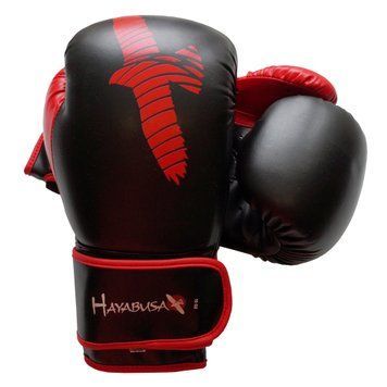 Боксерські рукавички HAYABUSA Pro Am Replaka Чорні з червоним 10oz