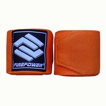 Бинты боксерские эластичные FirePower FPHW5 Оранжевые 3м