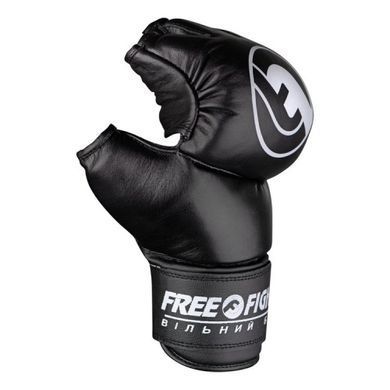 Перчатки для боев Free-Fight Черные, L