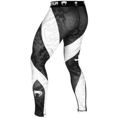 Компресійні штани Venum Amazonia 5 Spats Black, Чорний-Білий, S