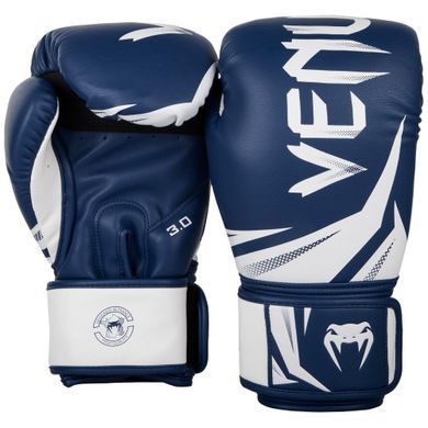 Боксерські рукавички Venum Challenger 3.0 Темно-сині з білим 16oz
