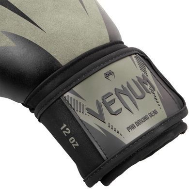 Боксерські рукавиці Venum Impact Boxing Gloves Khaki Black, 8 oz