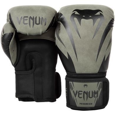 Боксерські рукавиці Venum Impact Boxing Gloves Khaki Black, 8 oz