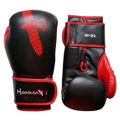 Боксерські рукавички HAYABUSA Pro Am Replaka Чорні з червоним, 10oz, 10oz