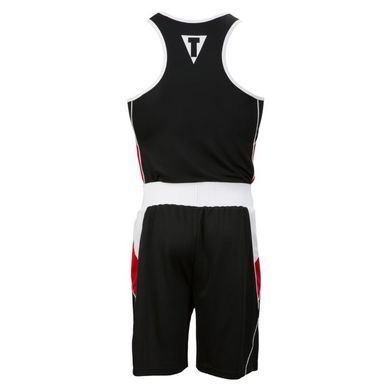 Форма для боксу TITLE Aerovent Elite Amateur Boxing Set 8 Чорна з червоним YM