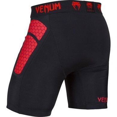 Компрессионные шорты Venum Absolute Compression Shorts Red Devil, Черный-Красный, XS
