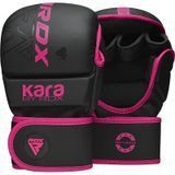 Рукавиці для MMA RDX F6 Kara Shooter Sparring Gloves Matte Pink, XS/S