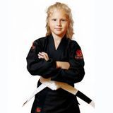 Кімоно для джиу - джитсу чорне, TM "Kintayo", 120 зріст, щільність 350 гр/м.кв.