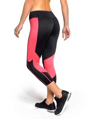 Жіночі компресійні капрі Peresvit Air Motion Ladies Capri Raspberry, Чорний-Рожевий, XS