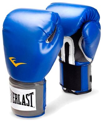Боксерские перчатки EVERLAST PU Pro Style training Синие, 10oz, 10oz
