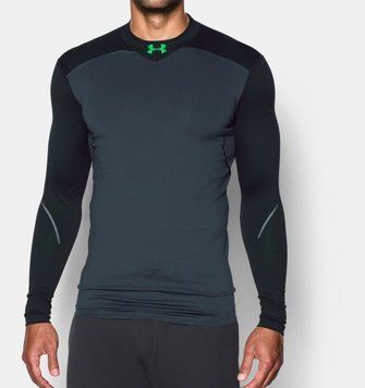 Компрессионная футболка Under Armour ColdGear&reg; Armour Elements Mock Stealth Gray, Черный-Серый, S