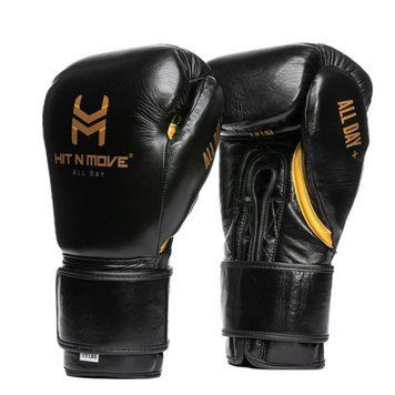Боксерские перчатки Hit N Move Conditioning Gloves (Hook and Loop) 1.5 lbs (24 oz) Black, 24 oz