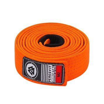 Детский пояс для кимоно Peresvit Kids BJJ Gi Belt Solid Orange, Оранжевый, M1