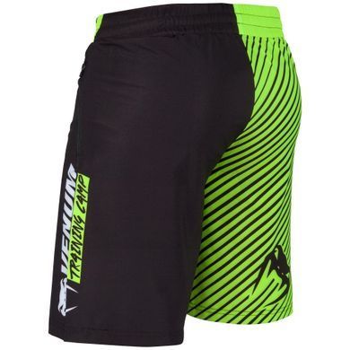 Шорты Venum Training Camp Shorts Black Neo Yellow, Черный-Лаймовый, L