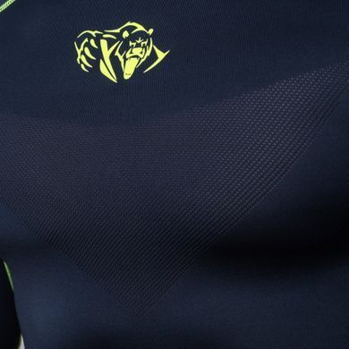 Компресійна футболка без рукавів Peresvit Air Motion Compression Tank Top Navy Flu Yellow, Чорний-Лаймовий, S