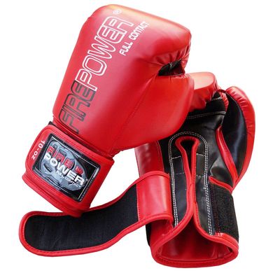 Боксерские перчатки Firepower FPBGA1 New Красные, 10oz, 10oz