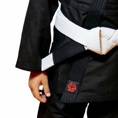 Кімоно для джиу - джитсу чорне, TM "Kintayo", 120 зріст, щільність 350 гр/м.кв.