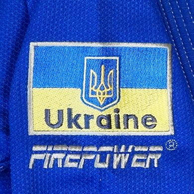 Жіноче кімоно для бразильського джиу-джитсу Firepower Ukraine Сине, F1, F1