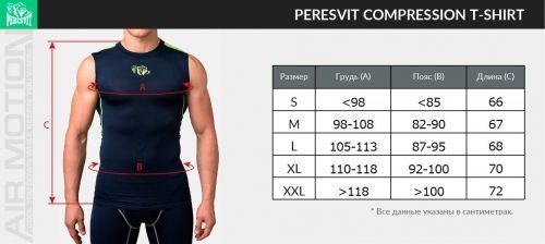 Компресійна футболка без рукавів Peresvit Air Motion Compression Tank Top Navy Flu Yellow, Чорний-Лаймовий, S