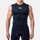 Компресійна футболка без рукавів Peresvit Air Motion Compression Tank Top Navy Flu Yellow, Чорний-Лаймовий, S