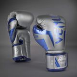 Боксерские перчатки Venum Elite Boxing Gloves Grey Blue Silver, 12 oz