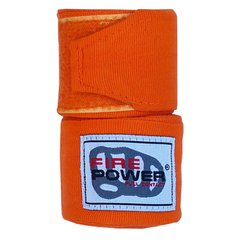 Бинты боксерские эластичные FirePower FPHW3 Оранжевые, 3м, 3м