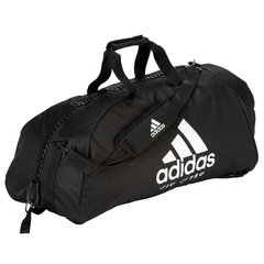 Спортивная сумка-рюкзак Adidas 2in1 Bag "Jiu-Jitsu" Nylon Черная, L