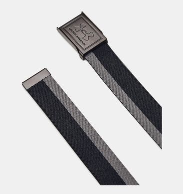 Ремень двусторонний Under Armour Drive Stretch Webbing Black Castlerock, Универсальный