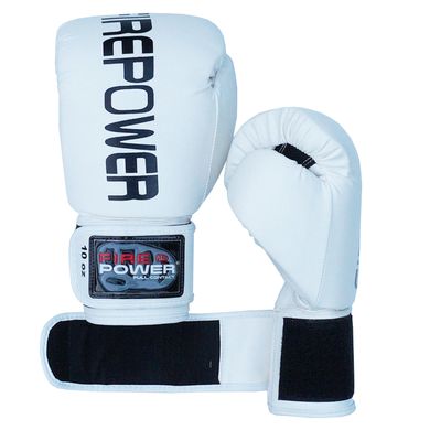Боксерські рукавички Firepower FPBGA1 Білі, 10oz, 10oz