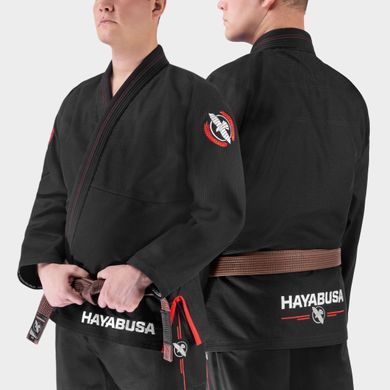 Кімоно для бразильського джиу-джитсу Hayabusa Valor Lightweight (Штани Twill) Чорне A0