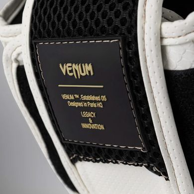 Боксерский шлем Venum Impact Evo Scales Headgear Ivory, Универсальный