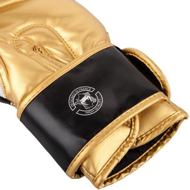 Боксерские перчатки Venum Contender 2.0 Черные с белым и золотым, 10oz, 10oz
