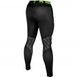 Компрессионные штаны Venum Logos Tights Black Neo Yellow, Черный-Лаймовый, XL