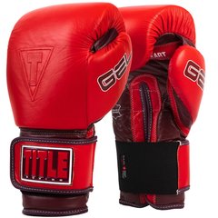 Боксерские перчатки TITLE GEL AHA Красные, 12oz, 12oz