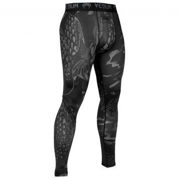 Компрессионные штаны Venum Dragons Flight Spats Black Black, Черный, S