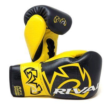 Боксерские перчатки Rival RFX Guerrero Sparring Gloves P4P Edition Black Yellow, 18 oz