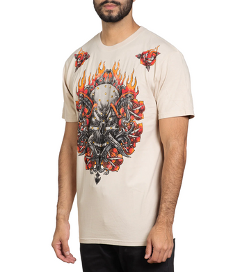 Футболка Affliction Toxic Tavern Cream, S