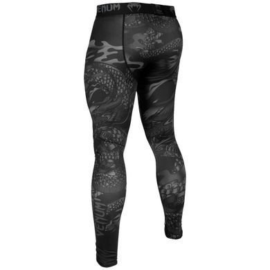 Компрессионные штаны Venum Dragons Flight Spats Black Black, Черный, S
