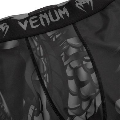 Компрессионные штаны Venum Dragons Flight Spats Black Black, Черный, S