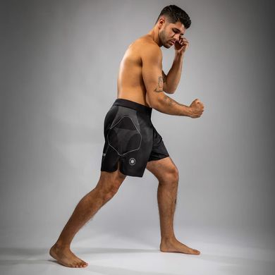 Шорти для ММА Venum Nexus Fight Shorts Black Silver, Чорний, S